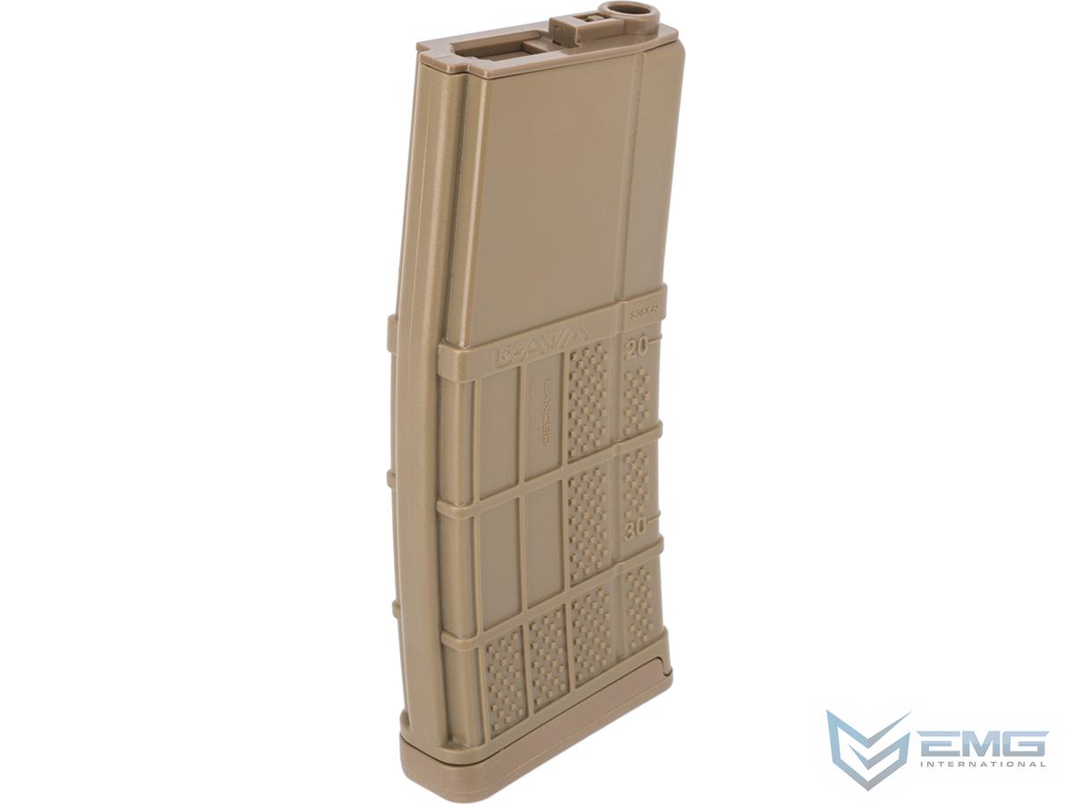 EMG SOCOM Gear Rd Lancer Systems Licensed L AWM Hi Cap Airsoft Magazine Color Flat Dark