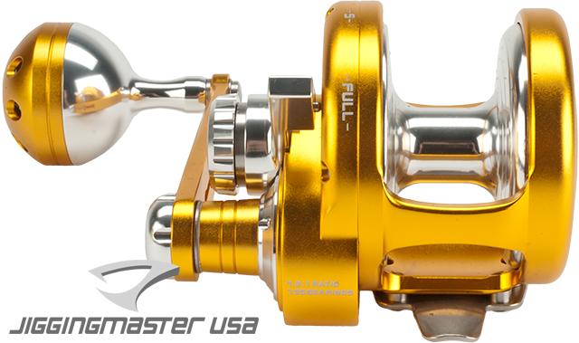 Jigging Master Ocean Devil Fishing Reel Gold Silver Size PE5