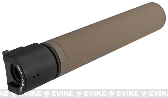 B T Rotex Iiia Mock Silencer For M Series Airsoft Rifles Color Tan