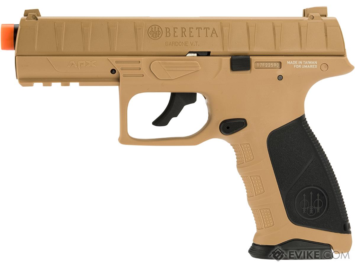 Beretta APX C02 Blowback Airsoft Pistol With Two Magazines Color Flat