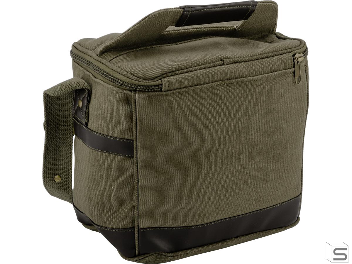 canvas insulated cooler bag