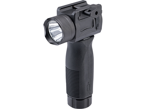 Matrix Rechargeable 2000 Lumens Vertical Grip with Integrated Weapon Flashlight & Green Laser