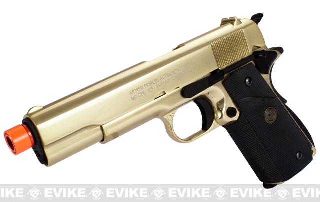 Socom Gear Limited Edition 24K Gold Plated WE 1911 Government Airsoft Gas Blowback Pistol (Shiny Gold Finish)
