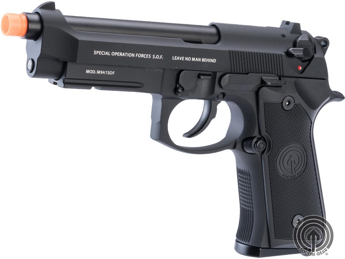 Socom Gear WE M9A1 SOF Gas Blowback Airsoft Pistol (Color: Black)