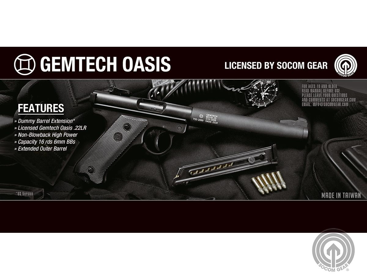SOCOM Gear Gemtech High Power 400 FPS Oasis Airsoft Gas Pistol