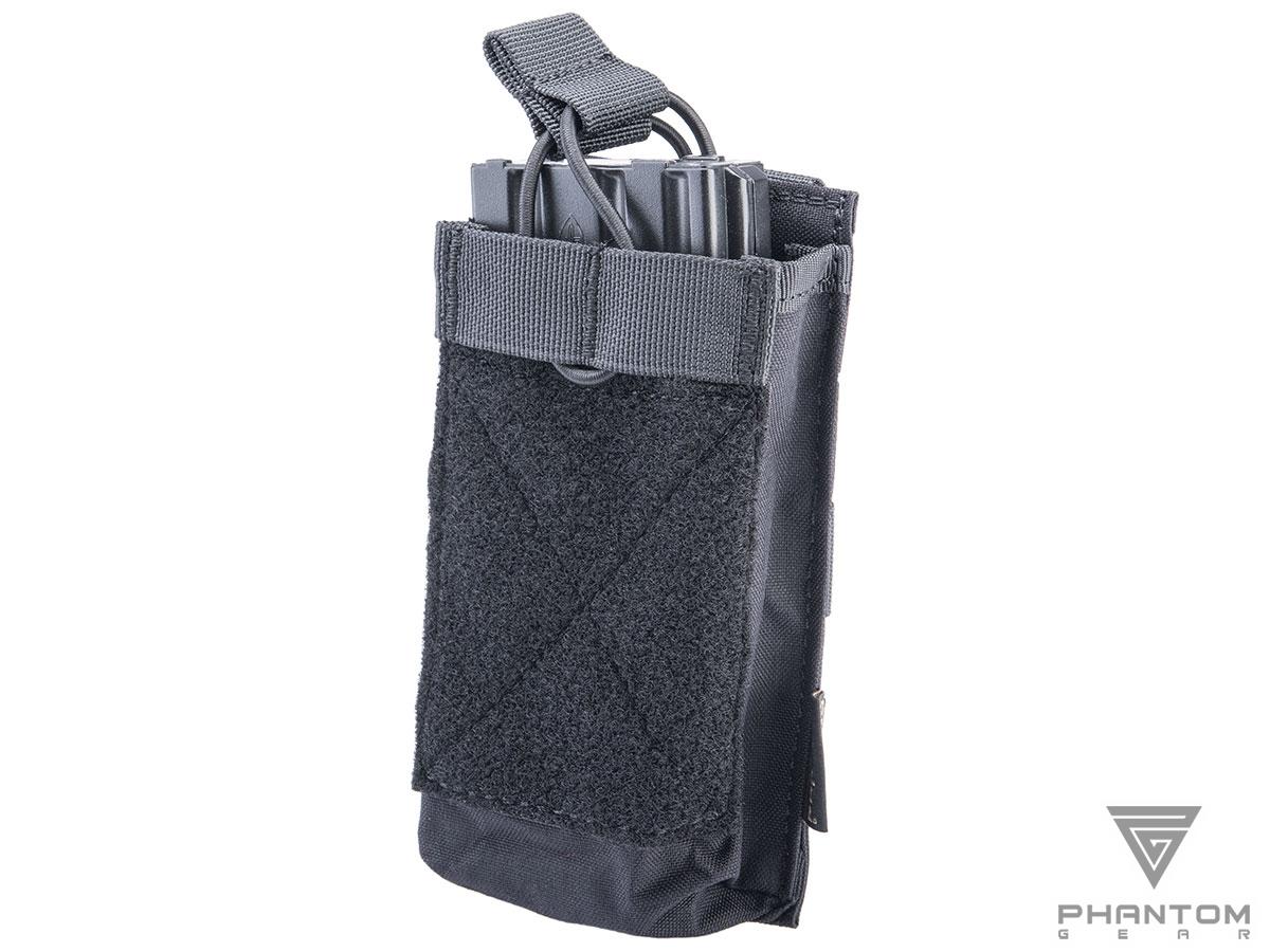 Phantom Gear Single M4/M16 Open Top Magazine Morale Pouch (Color: Black)