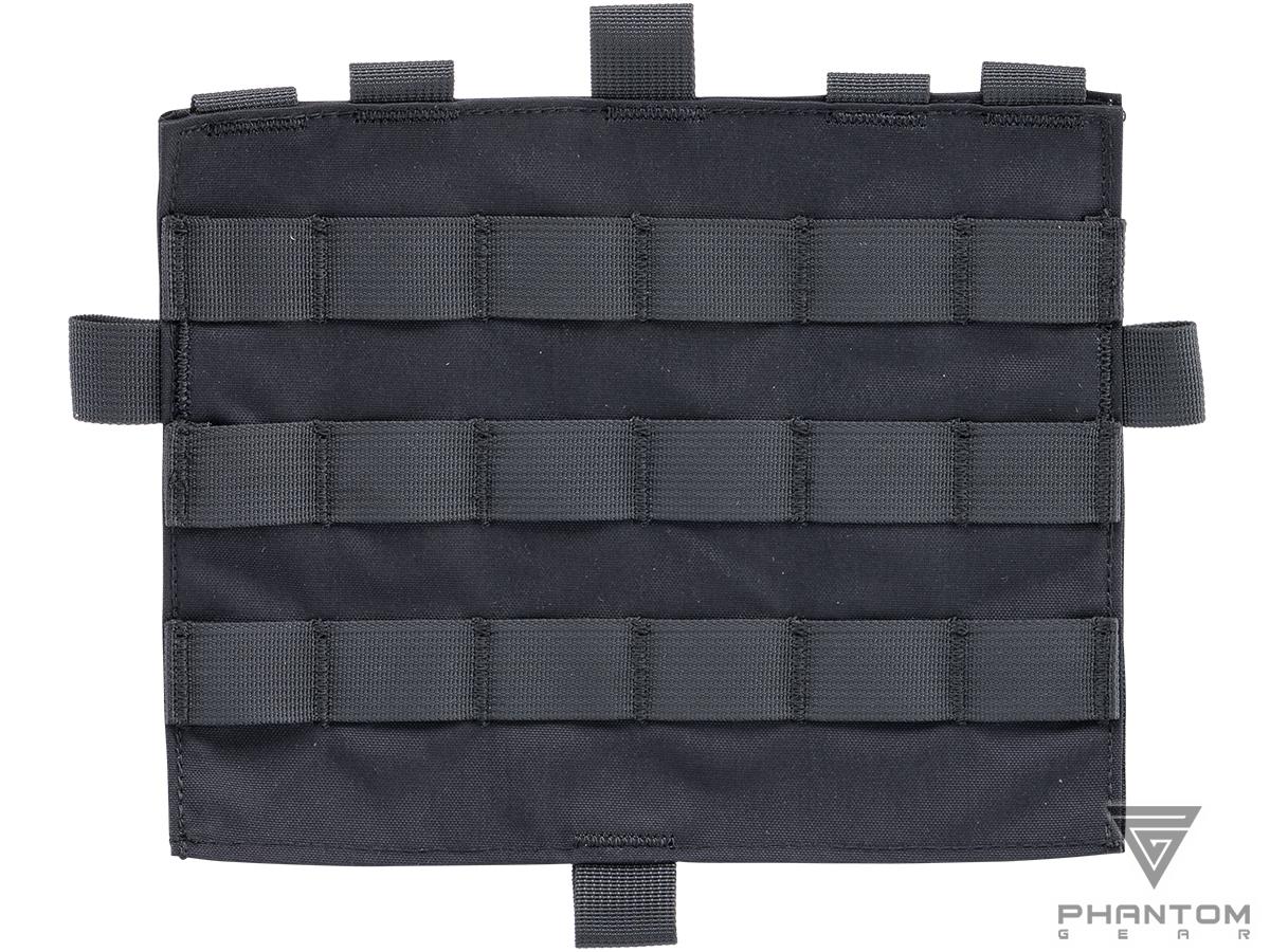 Phantom Gear MOLLE Rear Panel for Plate Carriers (Color: Black)