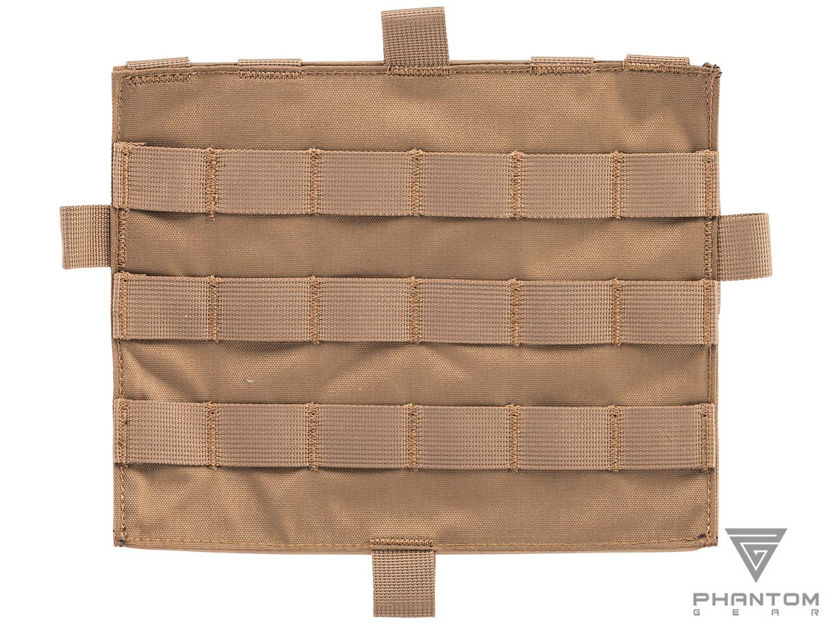 Phantom Gear MOLLE Rear Panel for Plate Carriers (Color: Coyote Brown)