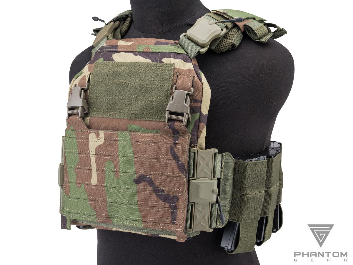 Phantom Gear Polarity Plate Carrier w/ Magnetic QD Buckle System (Color: M81 Woodland / Plate Carrier Only)
