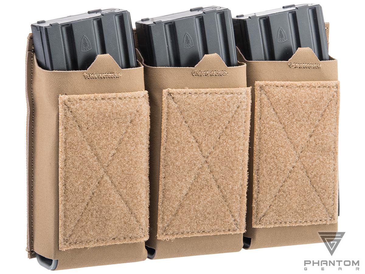 Phantom Gear Front Flap Triple Magazine Morale Pouch (Color: Coyote Brown / Ver. 2)