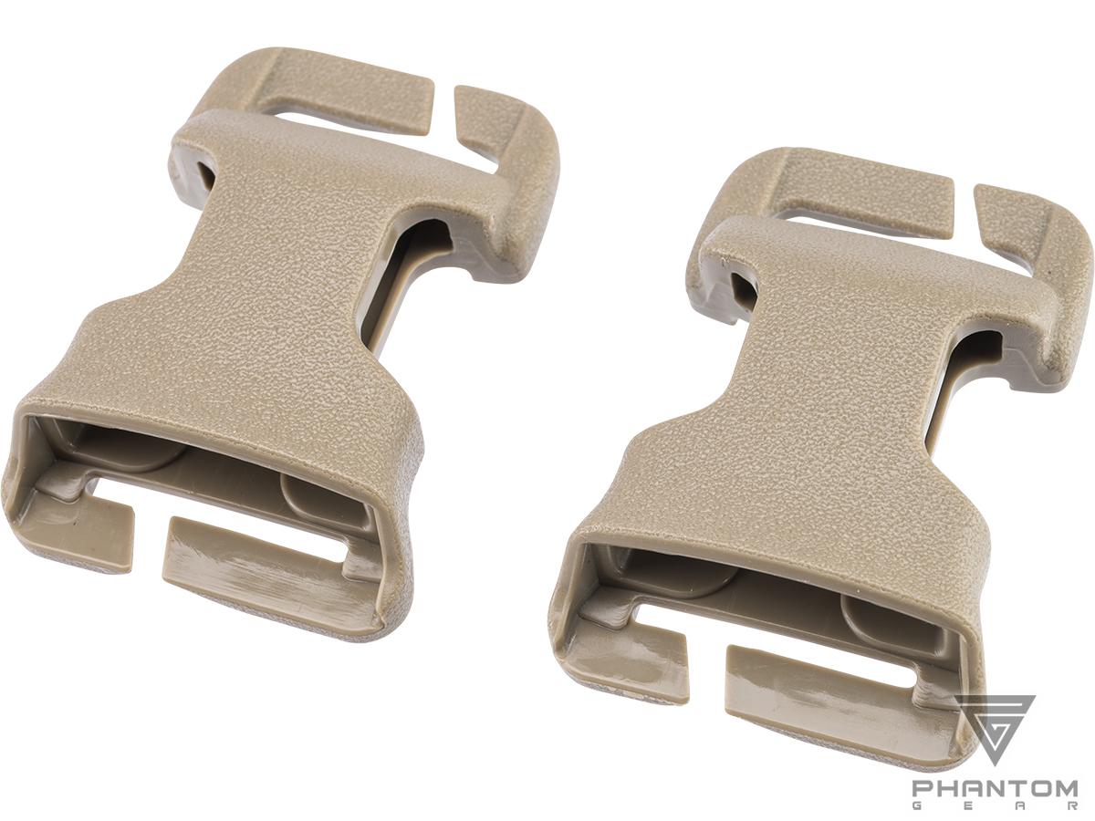 Phantom Gear Female Buckle Attachment Kit for Plate Carriers (Color: Coyote Brown)