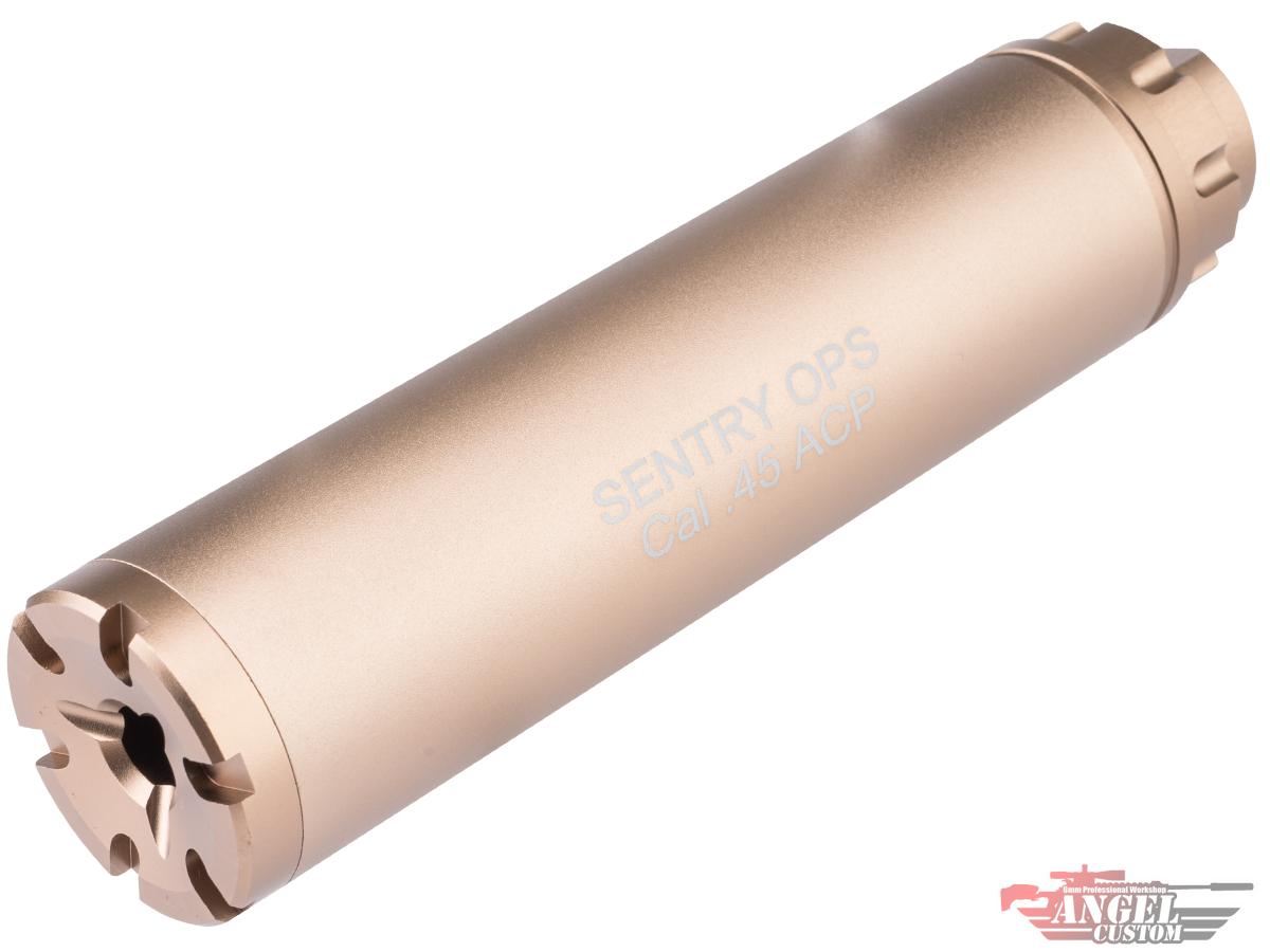 Angel Custom Sentry Mock Suppressor for 16mm Threaded Barrels (Model: Dark Earth)