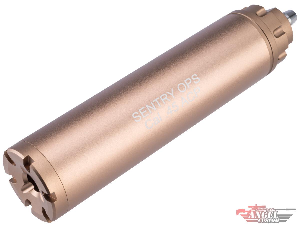 Angel Custom Sentry Mock Suppressor for 16mm Threaded Barrels (Model: Dark Earth / Power UP)