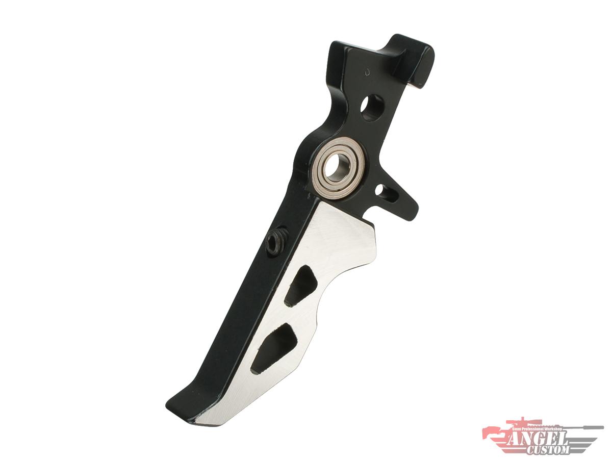 Angel Custom Quicksilver CNC Aluminum Fine-Tune Trigger for M4 Series Airsoft AEG Rifles (Style: Vortex / 2-Tone)