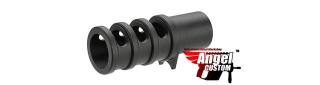 Angel Custom CNC Aluminum Compensator for TM / WE 1911 Series Airsoft GBB Pistols (Color: Black)