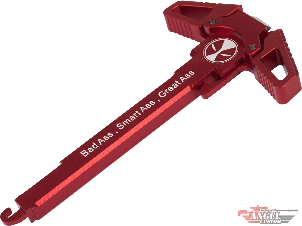 Angel Custom Swift Charging Handle for AR-15 M4 M16 Airsoft AEG Rifles (Model: Red / Bad Ass)