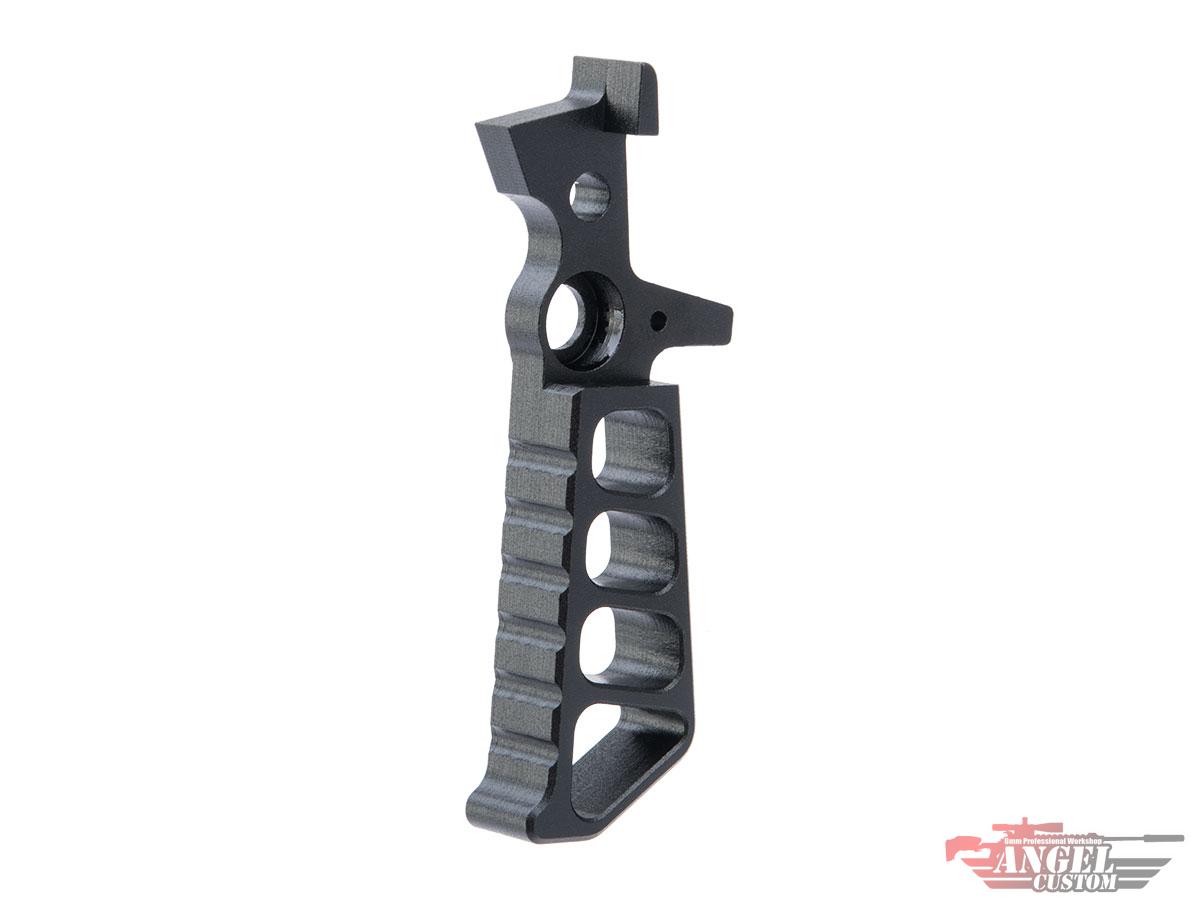 Angel Custom Quicksilver CNC Aluminum Fine-Tune Trigger for M4 Series Airsoft AEG Rifles (Style: Dagger / Black)