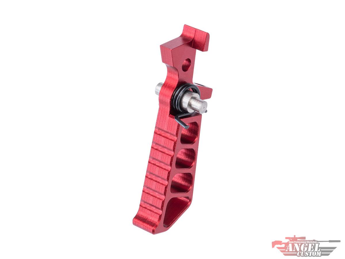 Angel Custom Quicksilver CNC Aluminum Fine-Tune Trigger for M4 Series Airsoft AEG Rifles (Style: Dagger / Red)