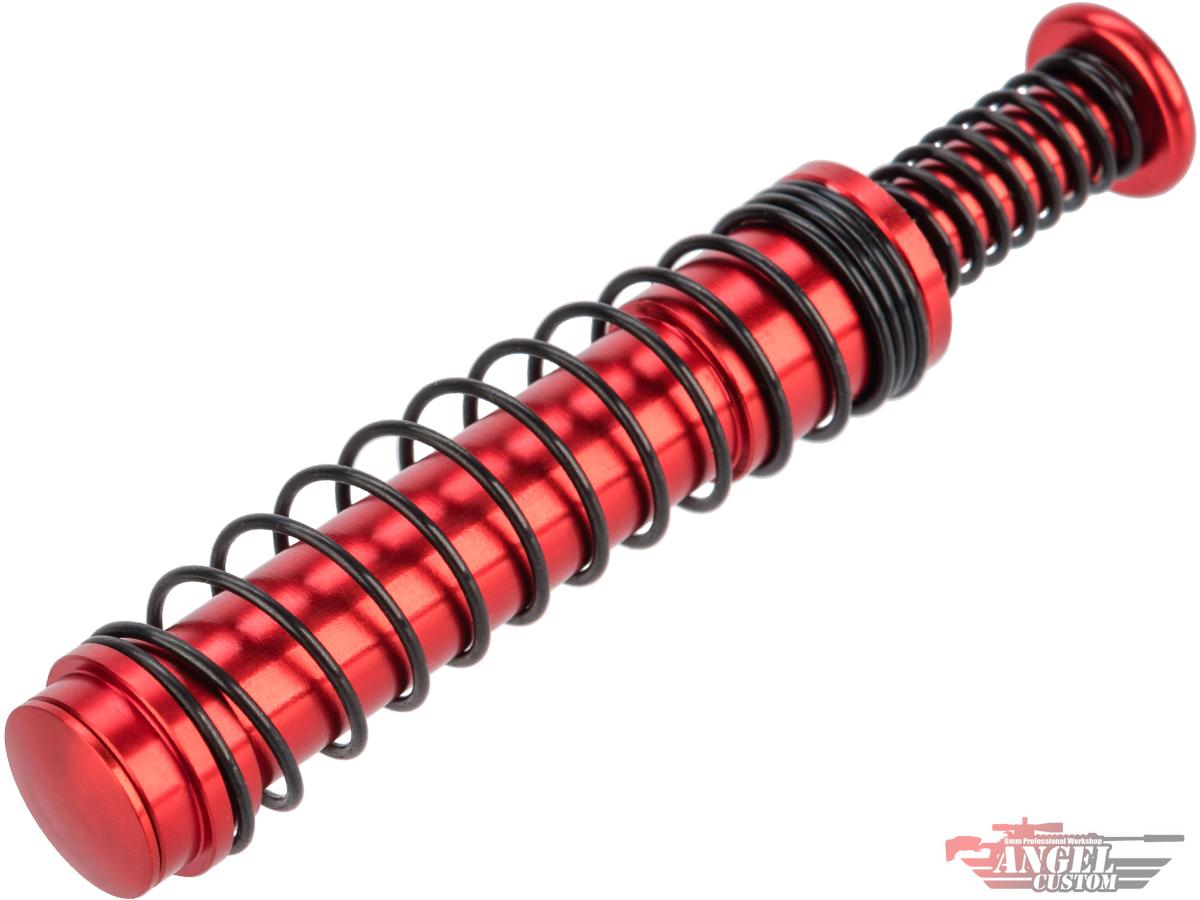 Angel Custom CNC Aluminum 130% Gen4 Dual Spring Recoil Guide Set (Model: Elite Force GLOCK 17 / Red)