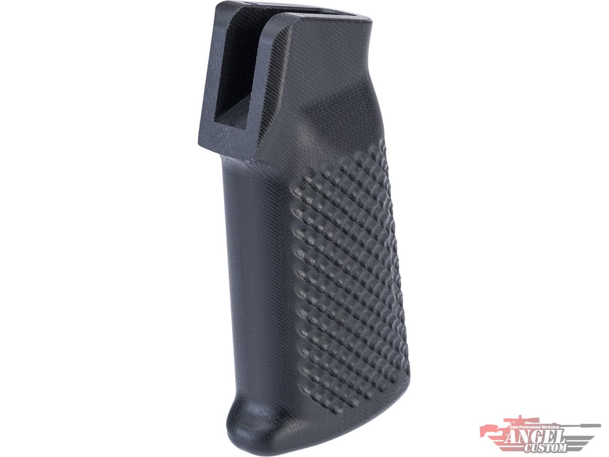 Angel Custom CNC G10 Pistol Grip for M4 Styled Gas Blowback Rifles (Model: Golf Texture / Black)