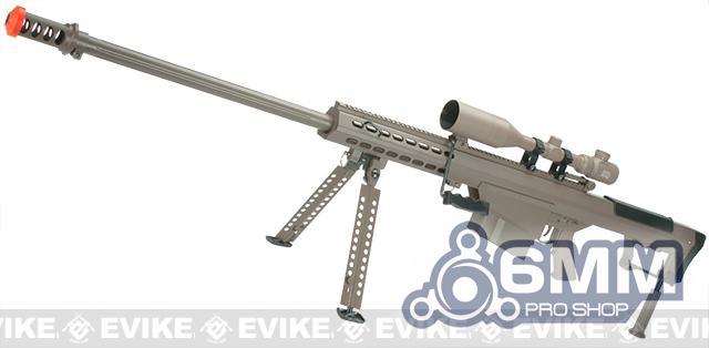 6mmProShop Barrett Licensed M107A1 Gen2 Long Range Airsoft AEG Sniper Rifle  (Color: Tan / 29 Barrel), Airsoft Guns, Airsoft Electric Rifles -   Airsoft Superstore