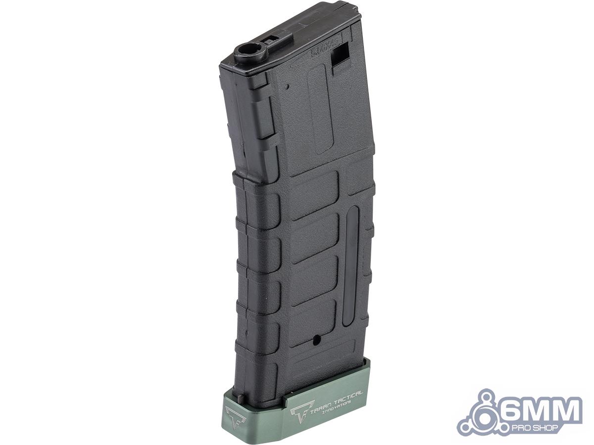 6mmProShop TTI Licensed 140rd Polymer Mid-Cap Magazine w/ Extended Baseplate for M4 Airsoft AEG Rifles (Color: OD Green)