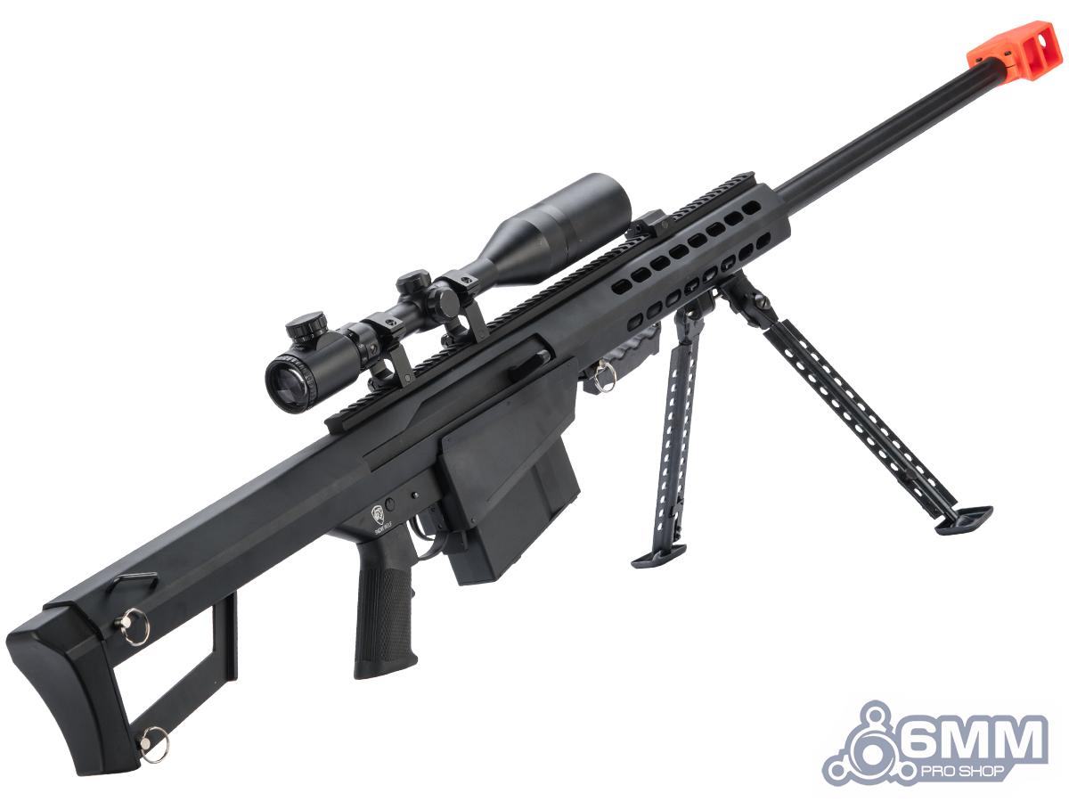 6mmProShop Barrett Licensed M107A1 Gen2 Long Range Airsoft AEG Sniper Rifle  (Color: Tan / 29 Barrel), Airsoft Guns, Airsoft Electric Rifles -   Airsoft Superstore