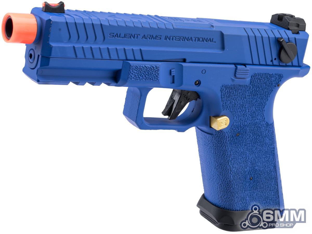 6mmProShop Salient Arms Licensed BLU Select Fire Airsoft AEP w/ Custom Cerakote, Metal Gearbox & MOSFET (Color: Blue)