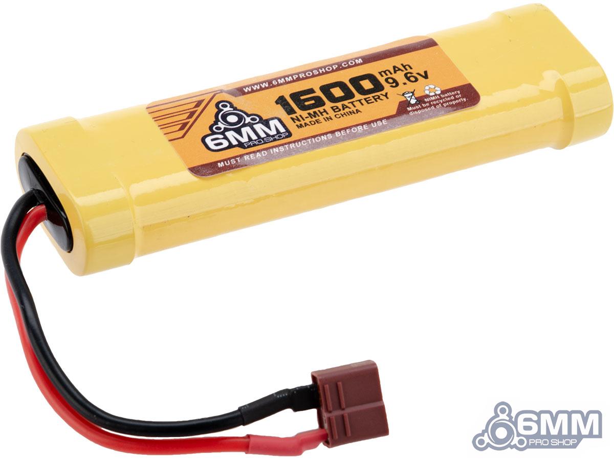 6mmProShop High Output NiMh Small Type Battery (Model: 9.6v 1600mAh Brick /  Deans)