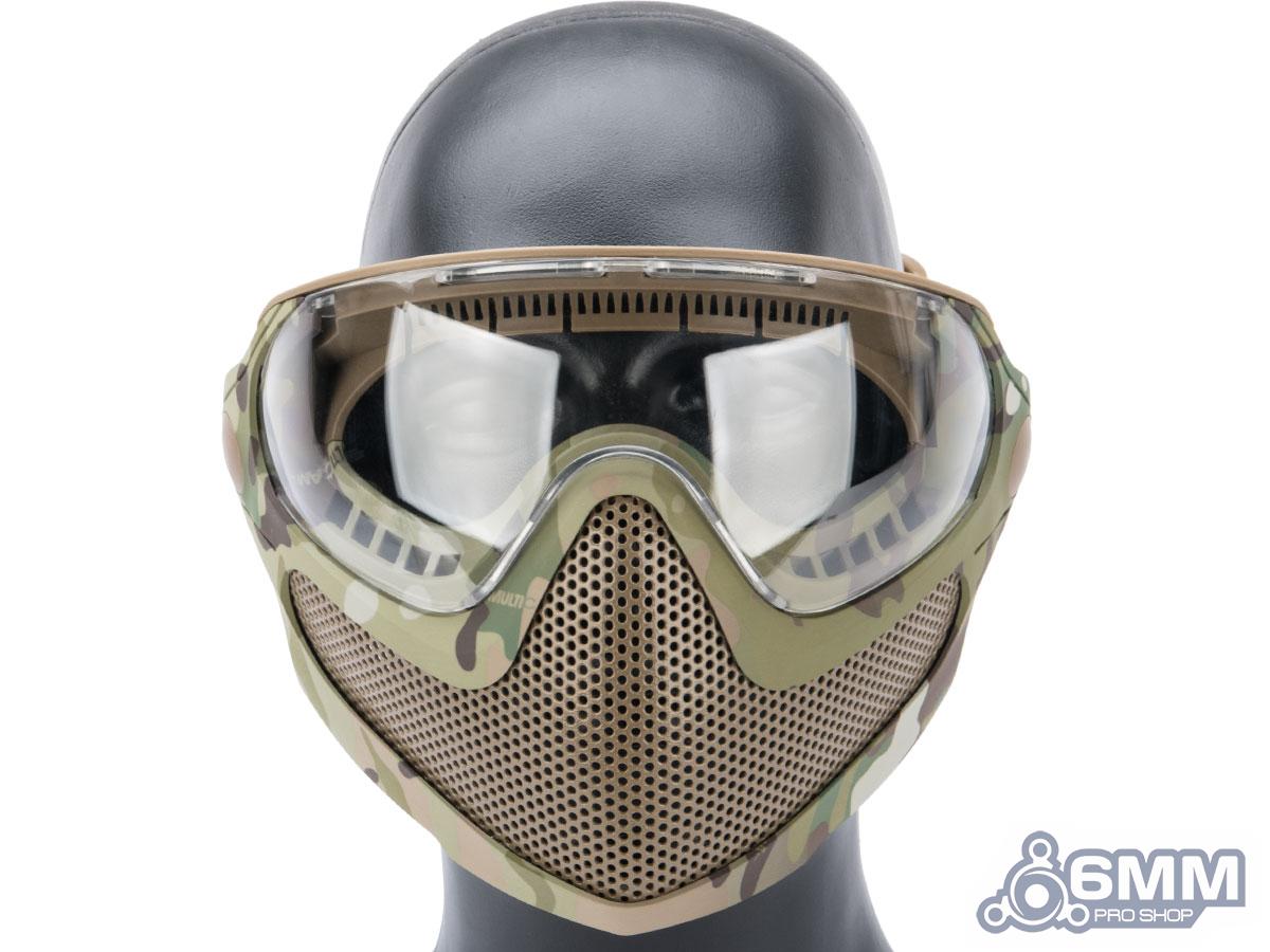 "Pilot" Face Mask w/ Steel Mesh Lower Face Protection (Color