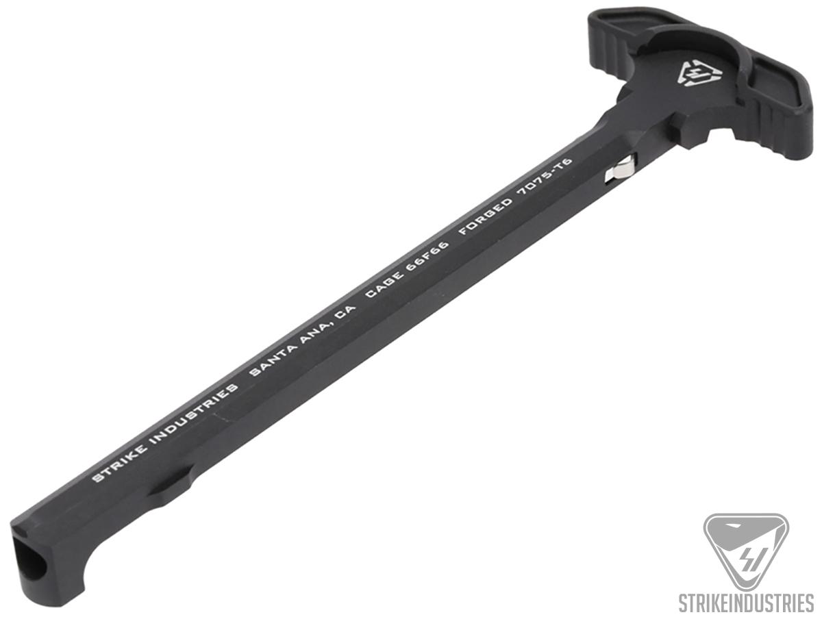 Strike Industries Latchless Charging Handle for AR15 Rifles (Color: Black)