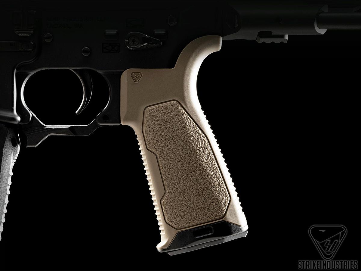 Strike Industries AR-15 Overmolded Enhanced Pistol Grip 15 Degree