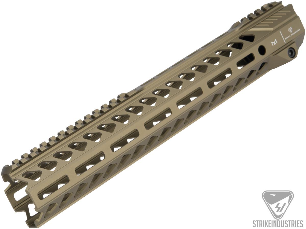 Strike Industries Strike Rail MLOK Free Float Aluminum Handguard for AR15 Rifles (Color: Flat Dark Earth / 13.5)