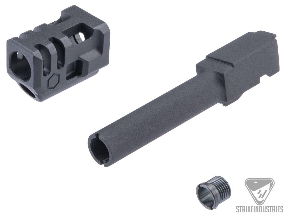 EMG Strike Industires Barrel Compensator Kit for SAI BLU Airsoft Gas Blowback Pistols (Type: Mass Driver Comp / GLOCK 19)