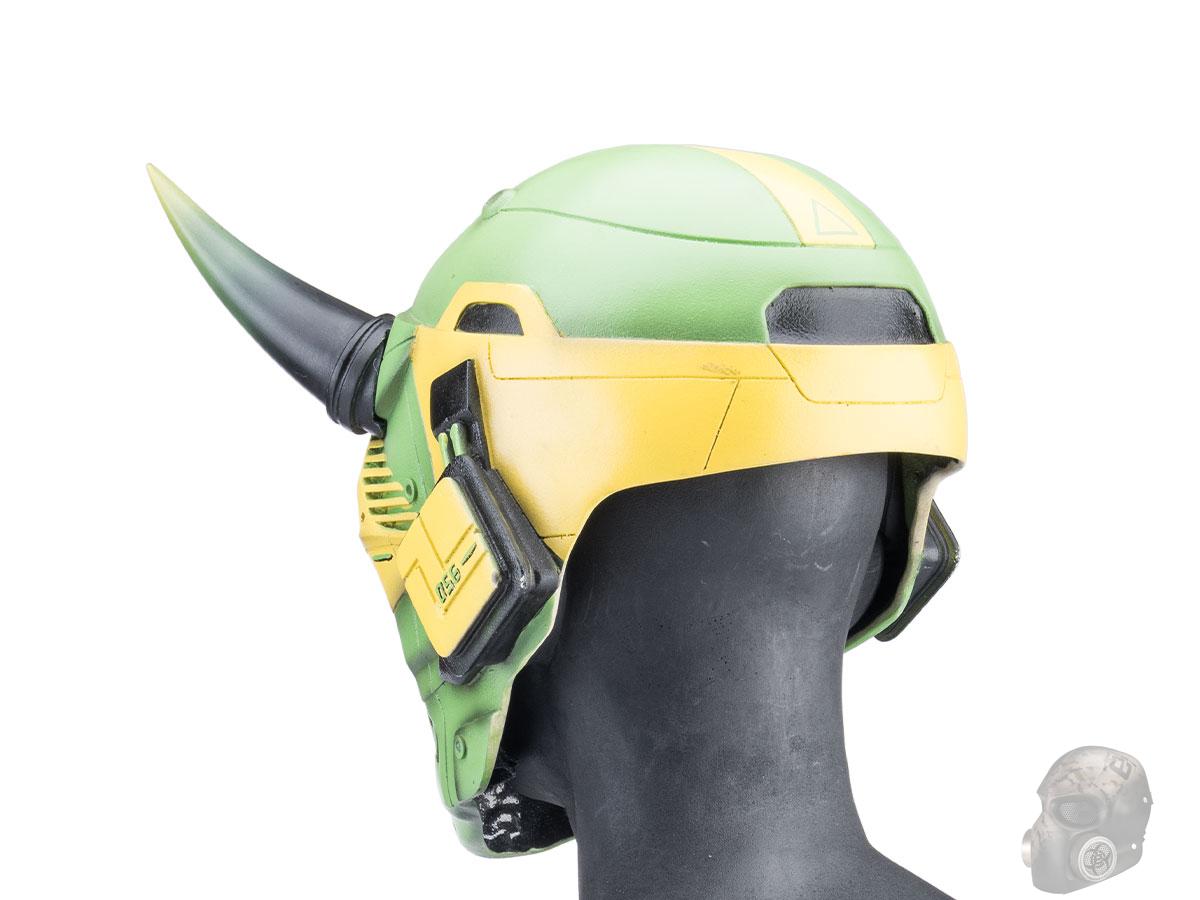 Evike.com Custom Fiberglass "Cyber Oni" Helmet (Color: Acid), Tactical