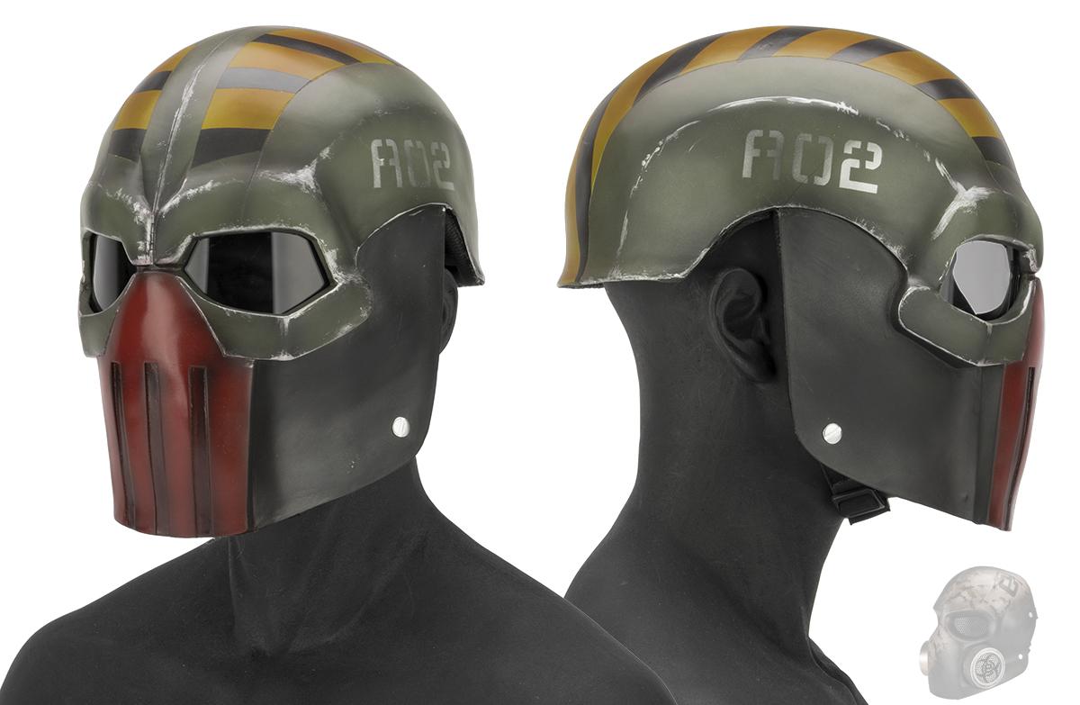 Evike.com R-Custom Fiberglass  Task Master Full Face Mask (Color: Robo  / Smoked Lens)