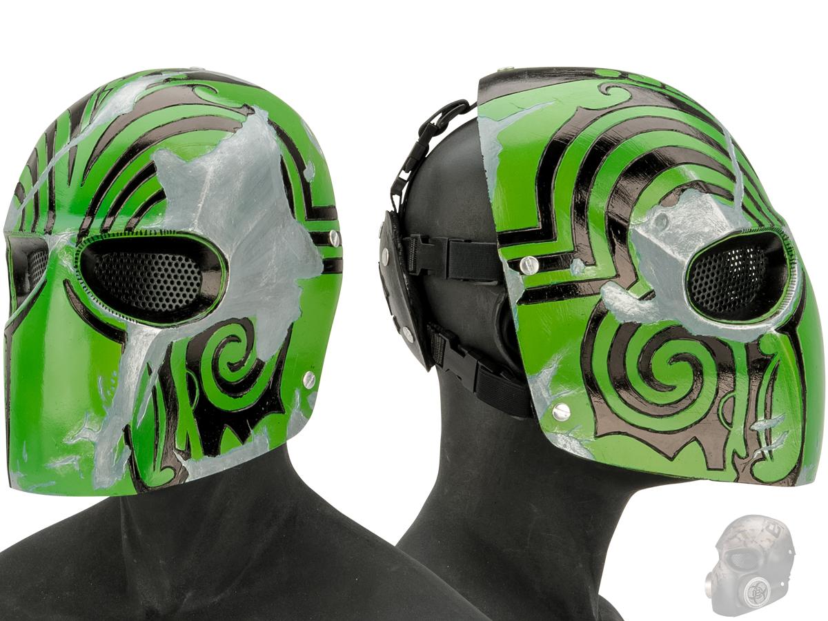 Evike.com R-Custom Fiberglass Wire Mesh Code Name: Bravo Mask - Green