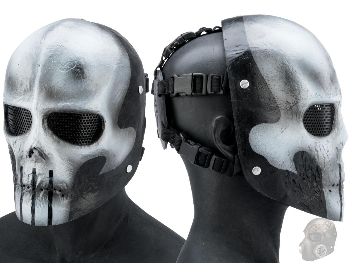 R-Custom Fiberglass Wire Mesh Skull Mask
