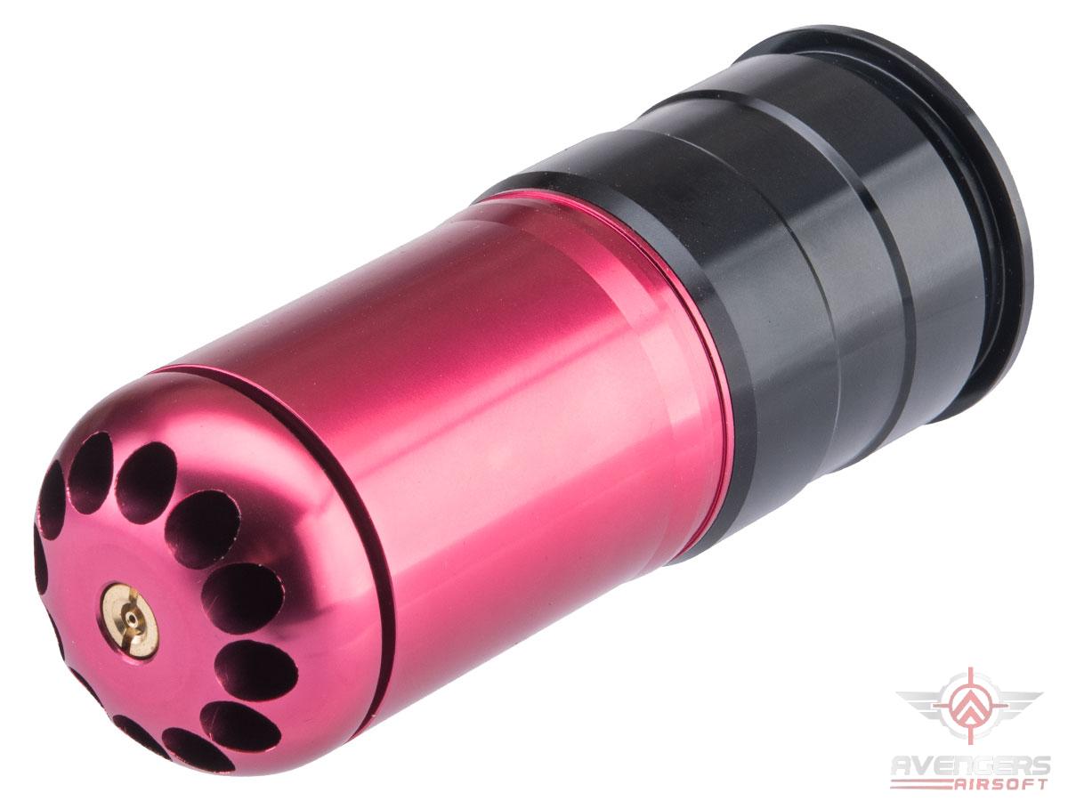 Avengers 40mm Airsoft Gas Grenade Shell (Model: 120rd Shower / Red Polished / Single Shell)