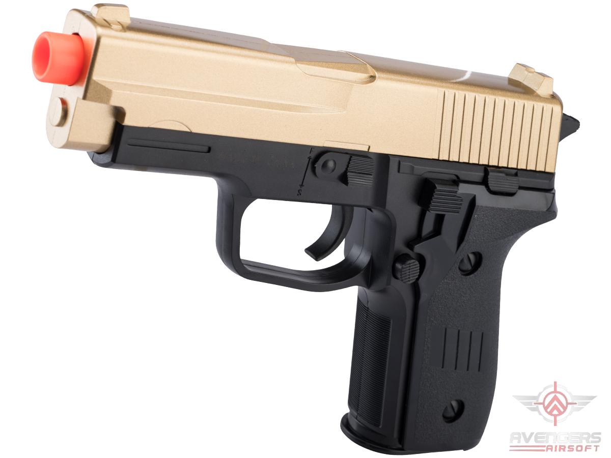 Avengers Full metal full size heavy weight 226 spring powered Airsoft pistol (Model: Gold)