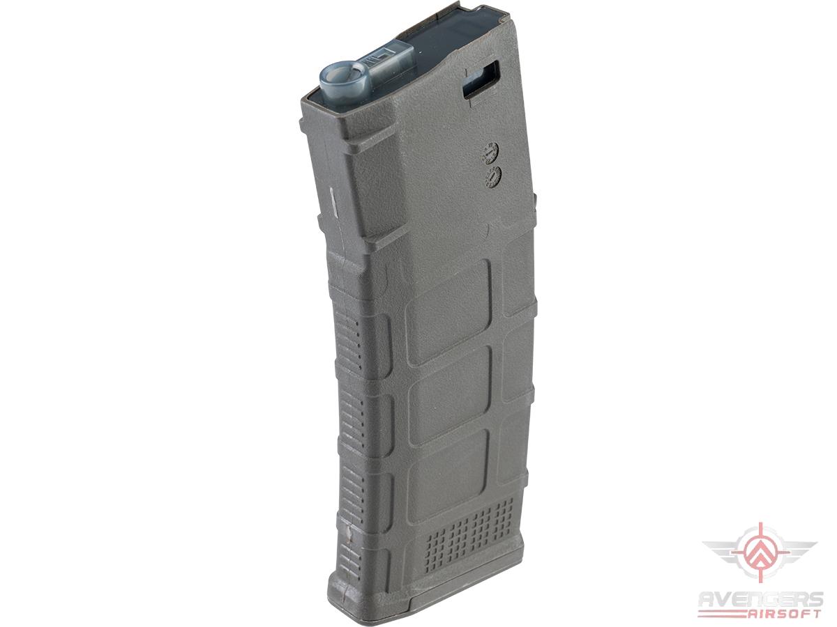 Avengers Polymer Magazine for M4/M16 Series Airsoft AEG Rifles (Color: OD Green / 150rd Mid-Cap)