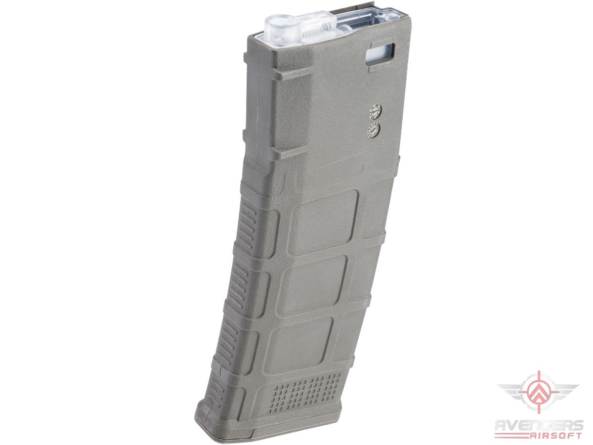 Avengers Polymer Magazine for M4/M16 Series Airsoft AEG Rifles (Color: OD Green/ 370rd Flash Mag)