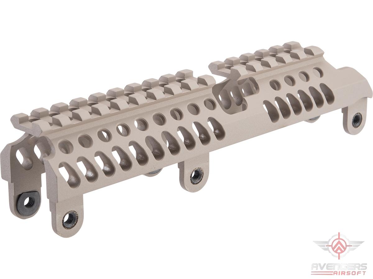 Avengers B-31C Classic Railed Upper Handguard for AK Series Airsoft Rifles (Color: Desert Tan)