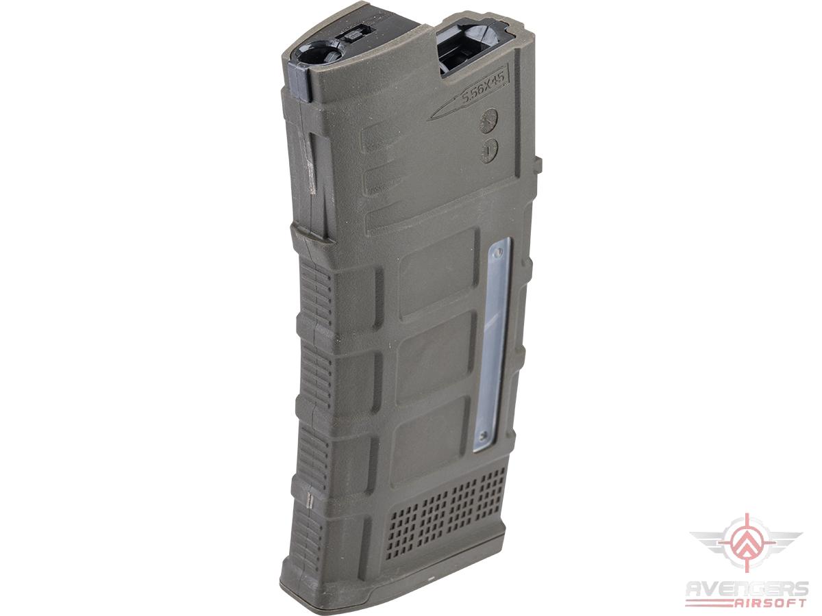 Avengers Polymer Magazine for AUG Series Airsoft AEG Rifles (Color: Green / 370rd High-Cap)