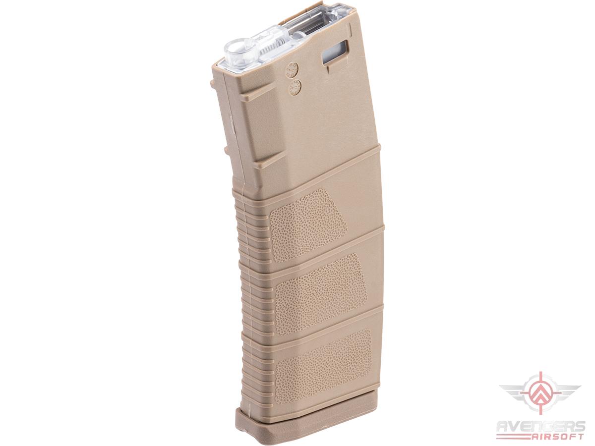 Avengers Core Polymer M4 Airsoft AEG Flash Magazines (Color: Tan / 320rd)