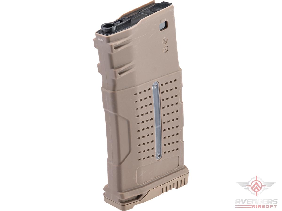 Avengers 550rd Polymer Hi-Cap Magazine for SR-25 308 M4-762 Series Airsoft AEG Rifles (Color: Tan)