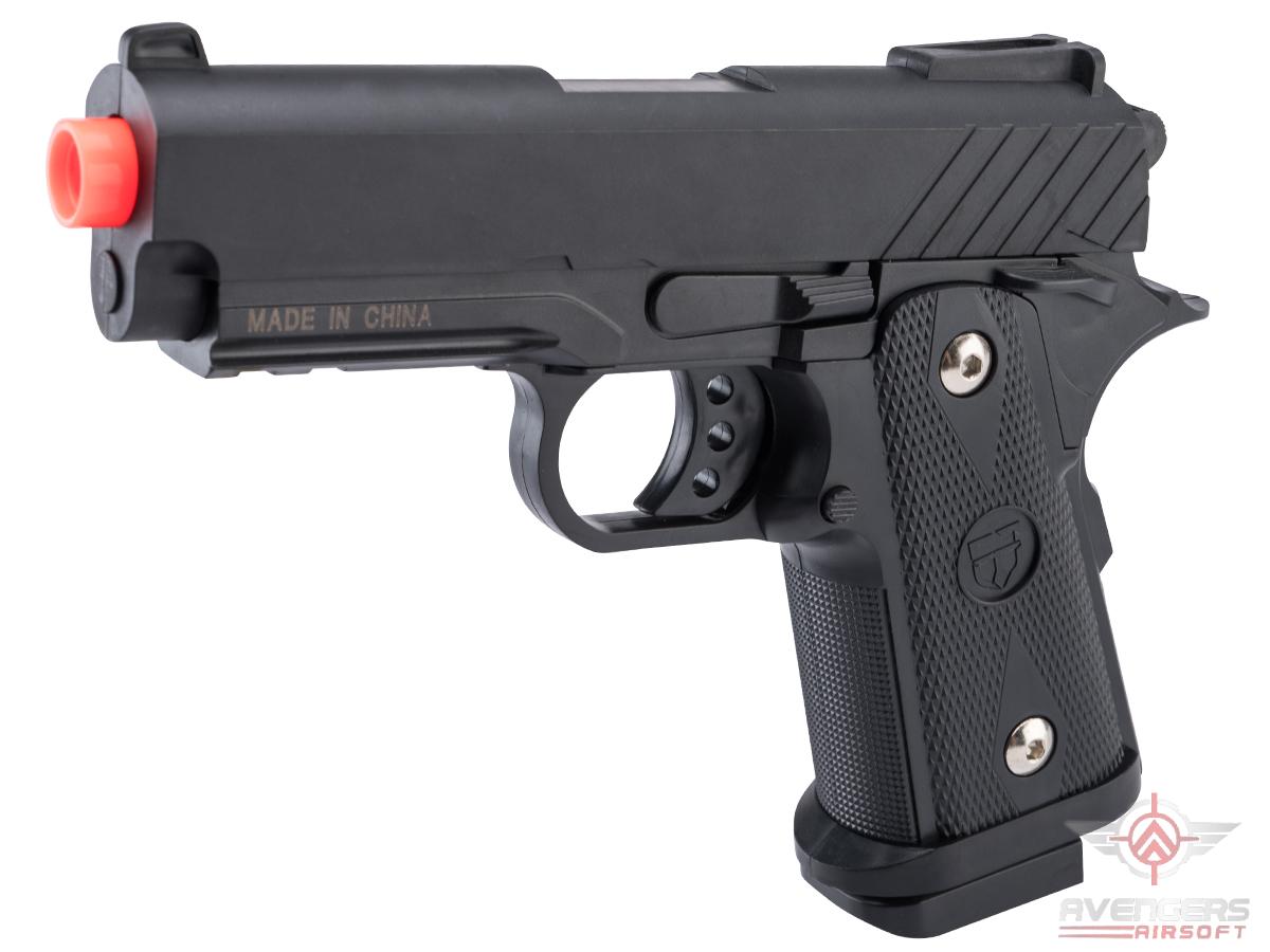 Avengers Vigor Toys Compact Hi-Capa Spring Powered Airsoft Pistol (Model: Black)