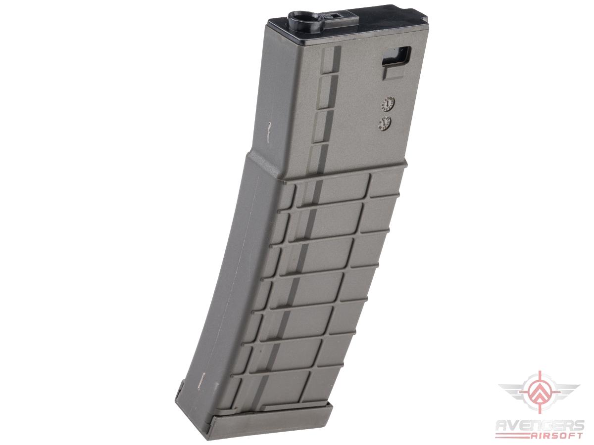 Avengers Ribbed Polymer Mid-Cap Magazine for M4/M16 Series Airsoft AEG Rifles (Color: Olive Drab / 150rd)