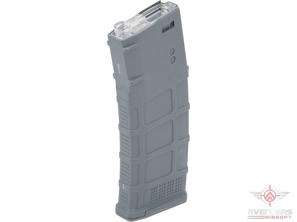Avengers Polymer Magazine for M4/M16 Series Airsoft AEG Rifles (Color: Grey / 370rd High-Cap)
