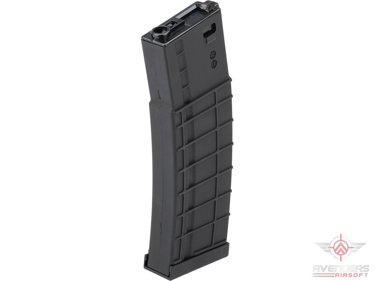 Avengers Ribbed Polymer Extended Magazine for M4/M16 Series Airsoft AEG Rifles (Color: Black / 450rd High-Cap)